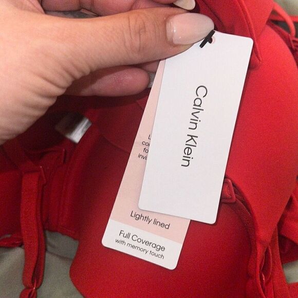 CALVIN KLEIN CK NWT Perfectly Fit Lightly Lined Full Coverage Bra Size 32C - Picture 5 of 6